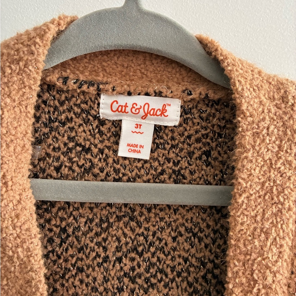 Cat & Jack Toddler Brown Leopard Cardigan - Picture 4 of 4